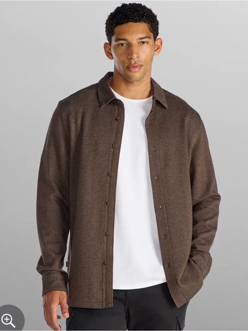 BYLT Basics Go-To Flannel. Size L. Brand New (Dark brown color)